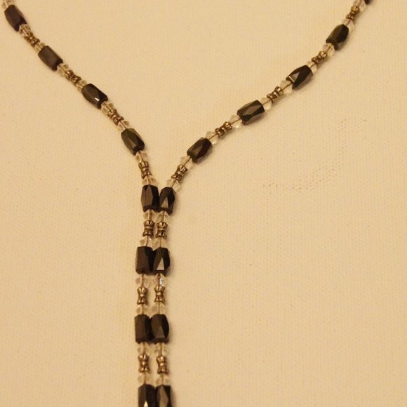 Magnetic Wrap Bracelet Black and silver beads 36" - Picture 12 of 12